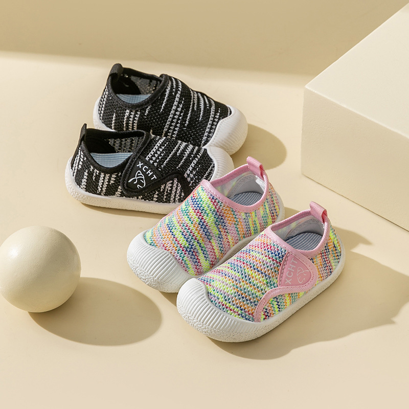宝宝学步鞋女童透气幼儿园室内鞋软底男童布鞋幼儿鞋子网面运动鞋