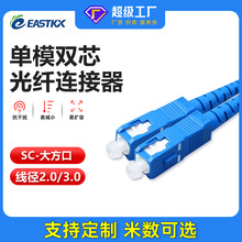 东方科信光纤跳线电信级SC单模双芯PVC9/125环保入户成品光纤