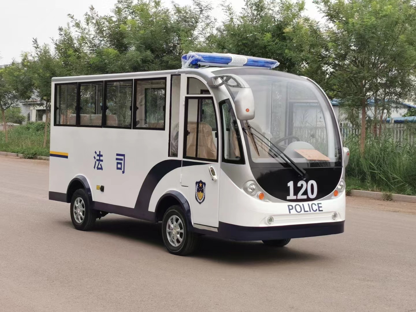 电动观光巡逻车小区物业厂区街道社区5座8座全封闭电动观光车