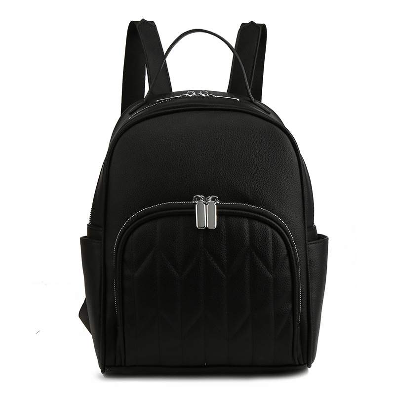 2023 New Geling Fashion Backpack Women's Simple Water-Repellent Cloth Large Capacity Backpack Women's Middle School Bag