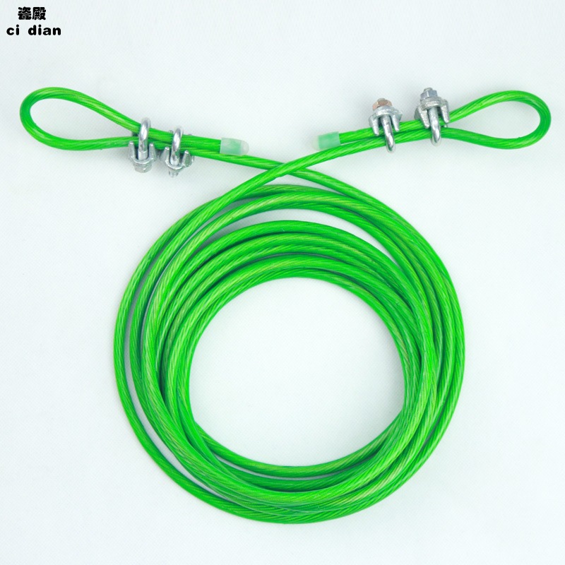 钢丝晾衣绳户外加粗晒被绳包塑钢丝绳室内晾被绳宿舍挂衣绳窗帘绳