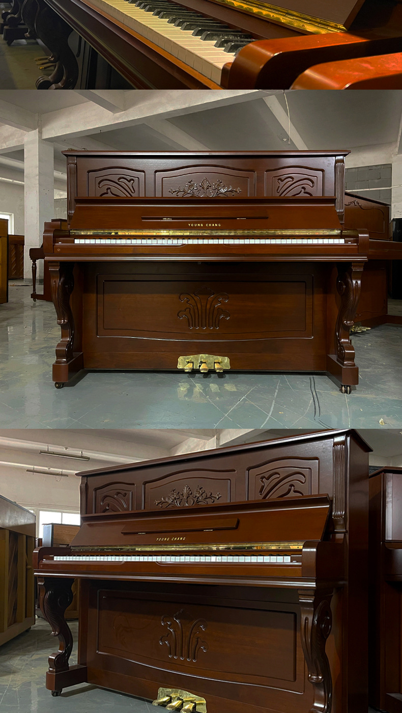 原装进口英昌u121专业成人演奏家用二手钢琴立式儿童初学练习考级