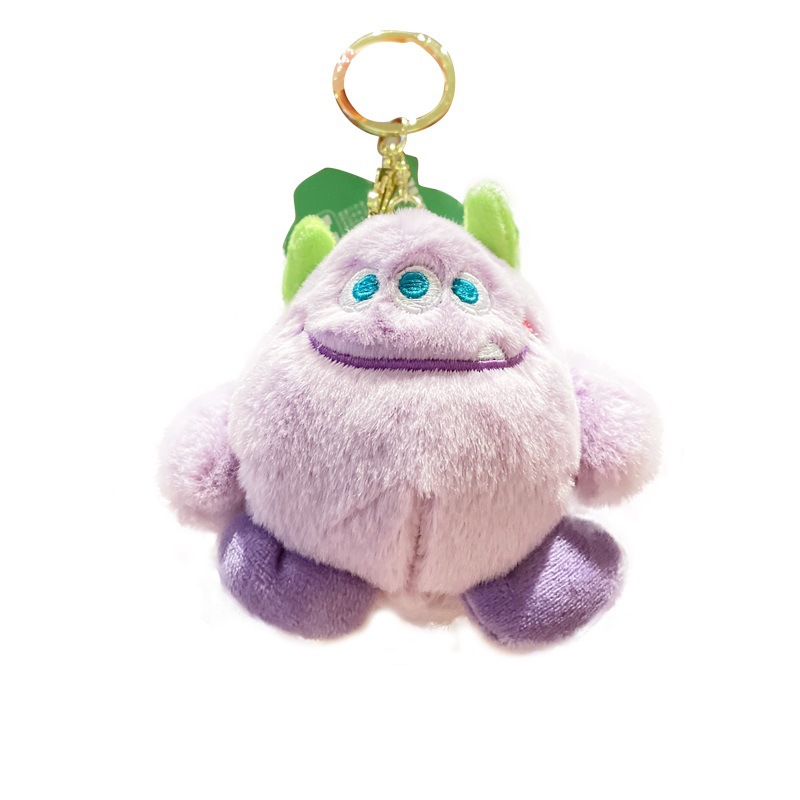 Monster Family Keychain Plush Toys Wholesale Doll Schoolbag Pendant Cartoon Mini Little Doll Ornaments