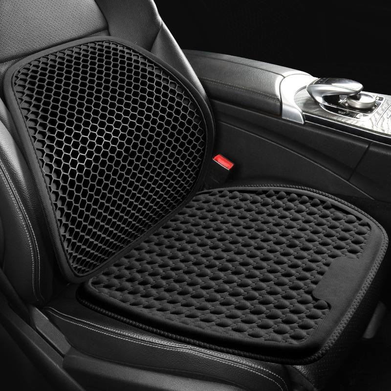 汽车坐垫太空悬浮坐感冷凝垫凉垫透气冰感蜂窝款凝胶坐垫腰靠