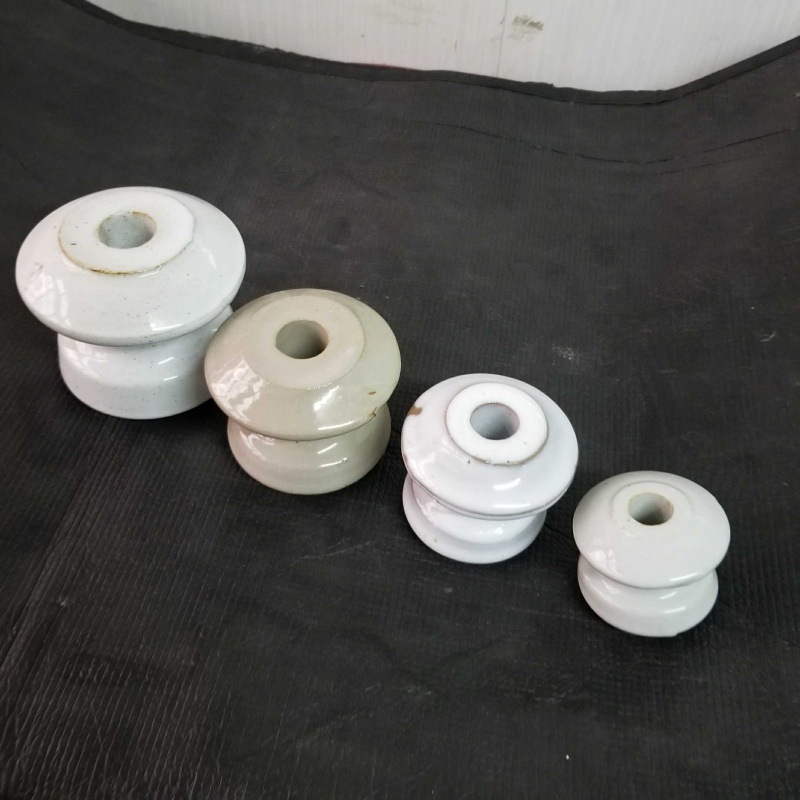 绝缘磁瓶小瓷壶电线老式3号户外拉线低压支架220v磁壶电线杆瓷瓶