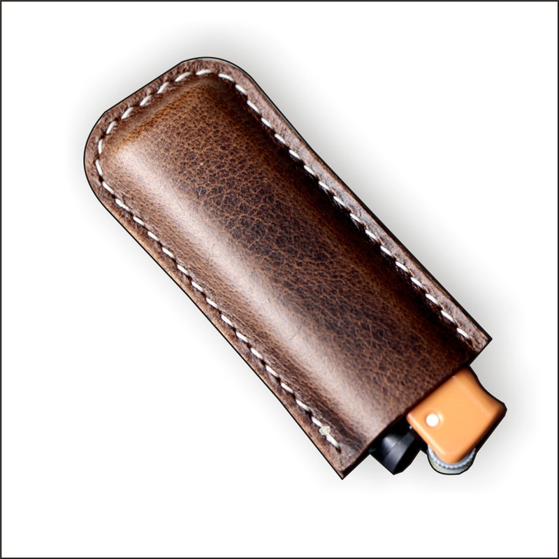 复古皮质打火机收纳皮套 可加款打火机皮套 打火机保护皮套