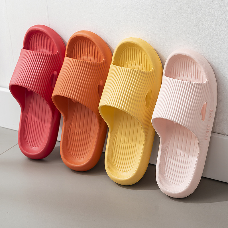 Qida Shun 2023 Summer New Slippers Women's Non-Slip Home Bathroom Soft Bottom Couple Men's Slippers Summer Wholesale