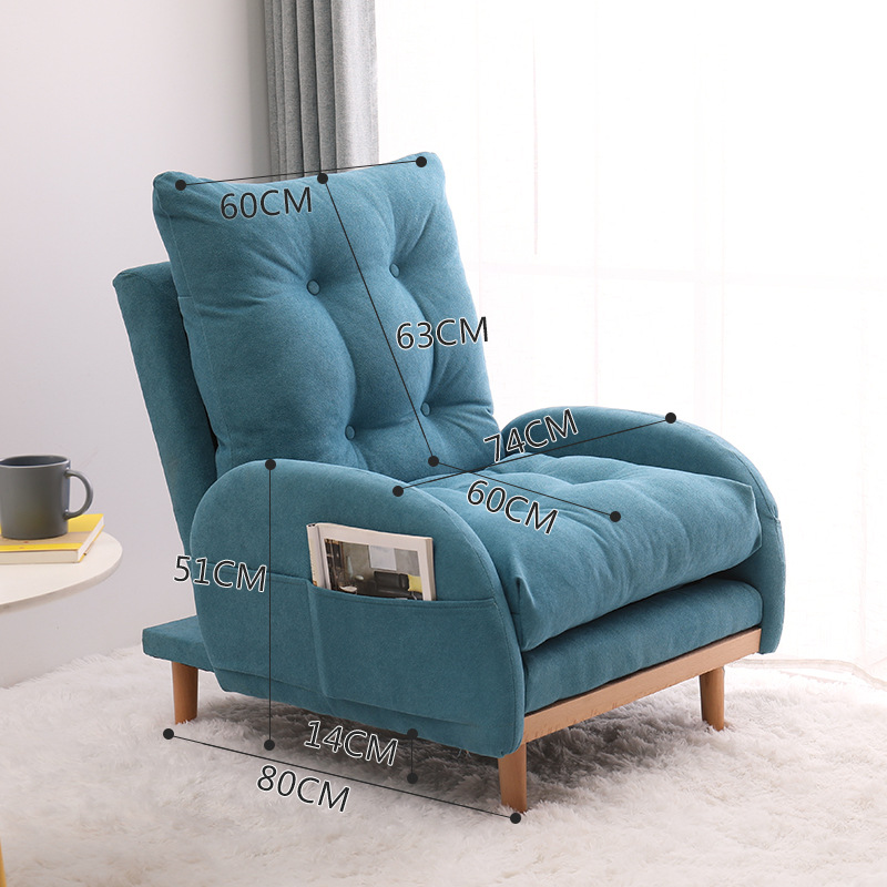 简易躺椅折叠午休神器懒人榻榻米椅子床两用休闲睡椅折叠午睡单人