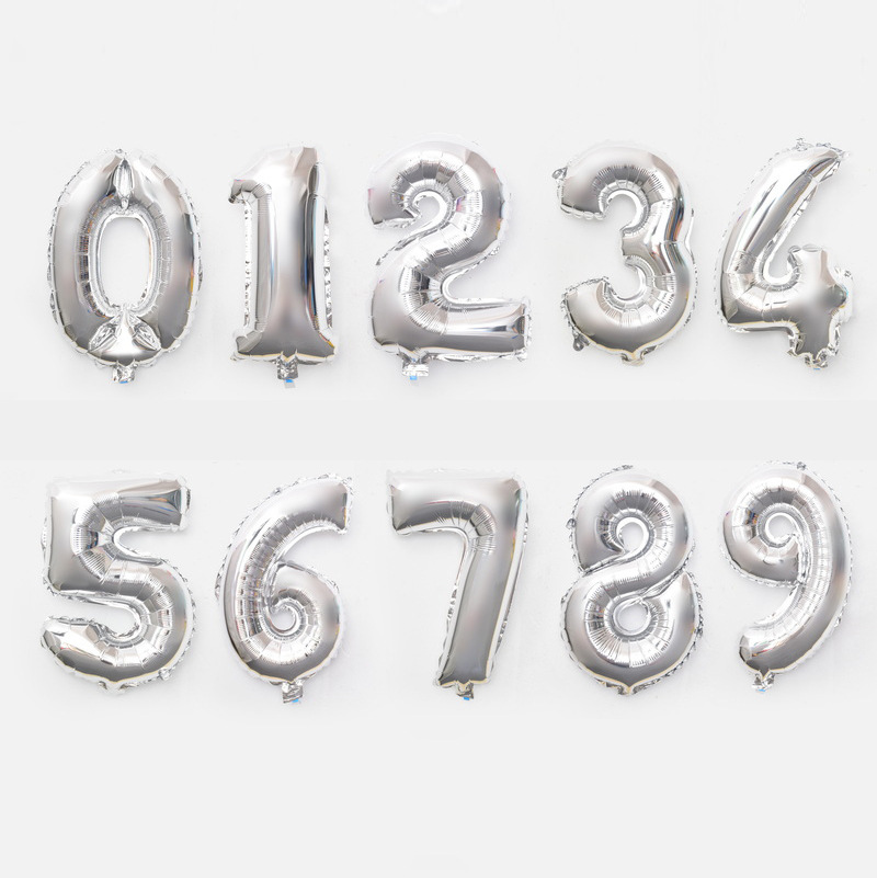 16-Inch 32-Inch 40-Inch Letter Aluminum Balloon Holiday Birthday Party Wedding Celebration Decoration Scene Aluminum Foil Balloon