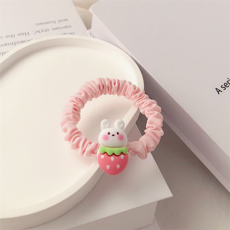 Cartoon Cute Rabbit Hair Band Rubber Band Hair-Binding Updo Bun Head Hair Rope Does Not Hurt Hair Rubber Bands Temperament Headband Hair Accessories