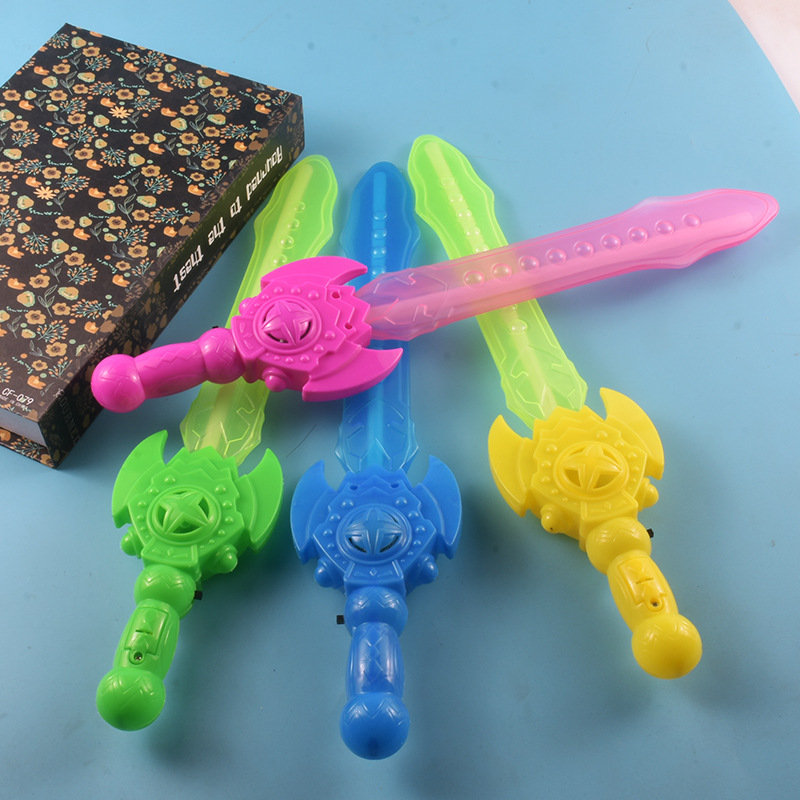 声光刀剑儿童玩具宝剑带声音闪光塑料小刀地摊发光玩具货源批发