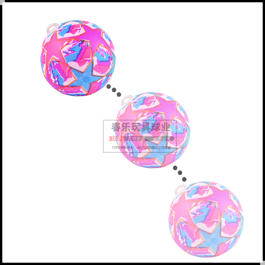 Factory Wholesale with Light Training Practice with Chain Football Children's Inflatable Toys Wholesale Kindergarten Watermelon Pat Ball