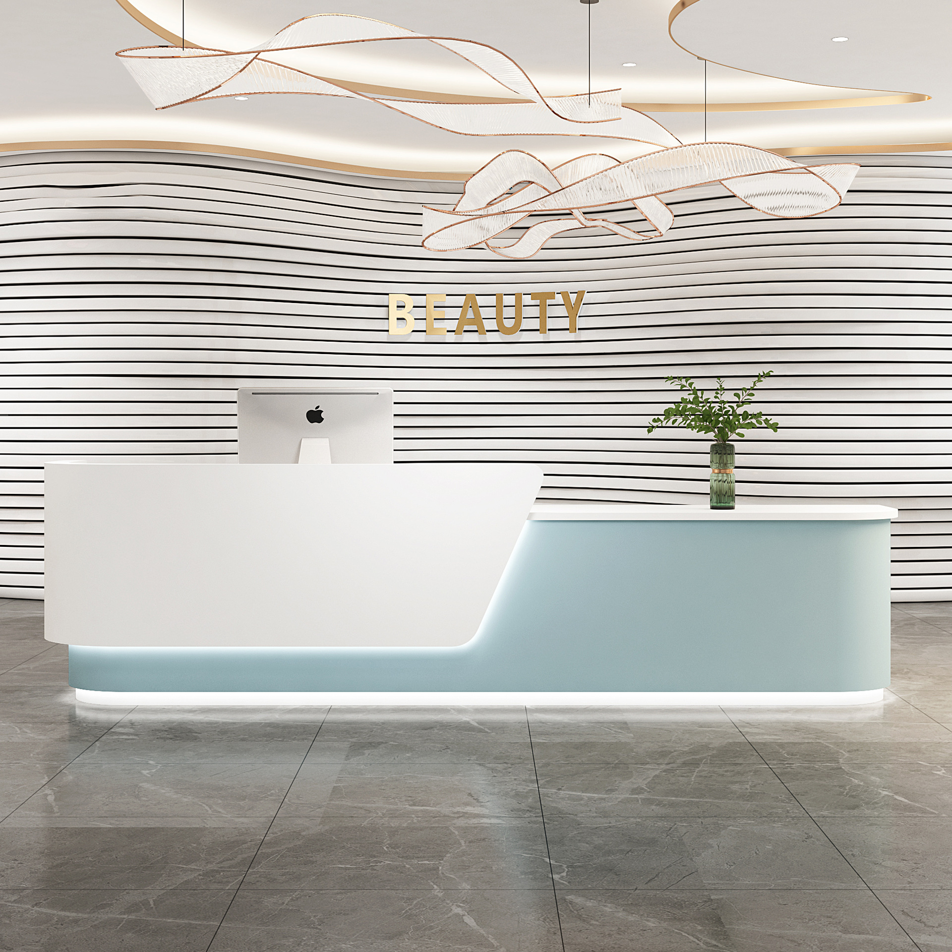 厂家批发美容院收银台简约吧台桌美发服装店舞蹈室培训机构公司前