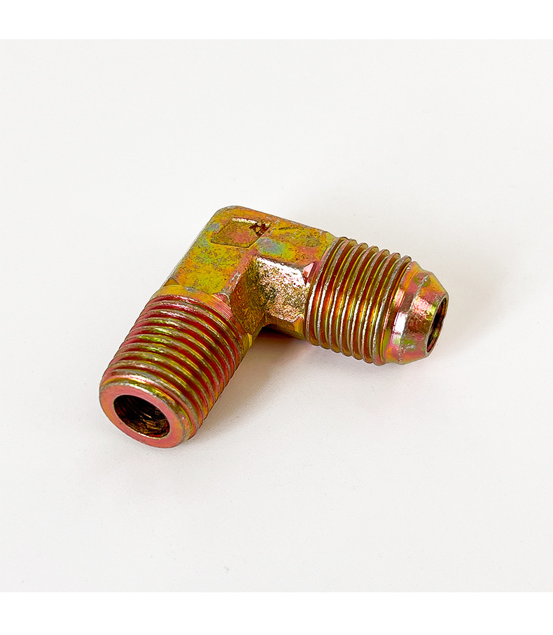 液压接头弯头90度 高压油管过渡接头 外丝弯头三通转换接头现货