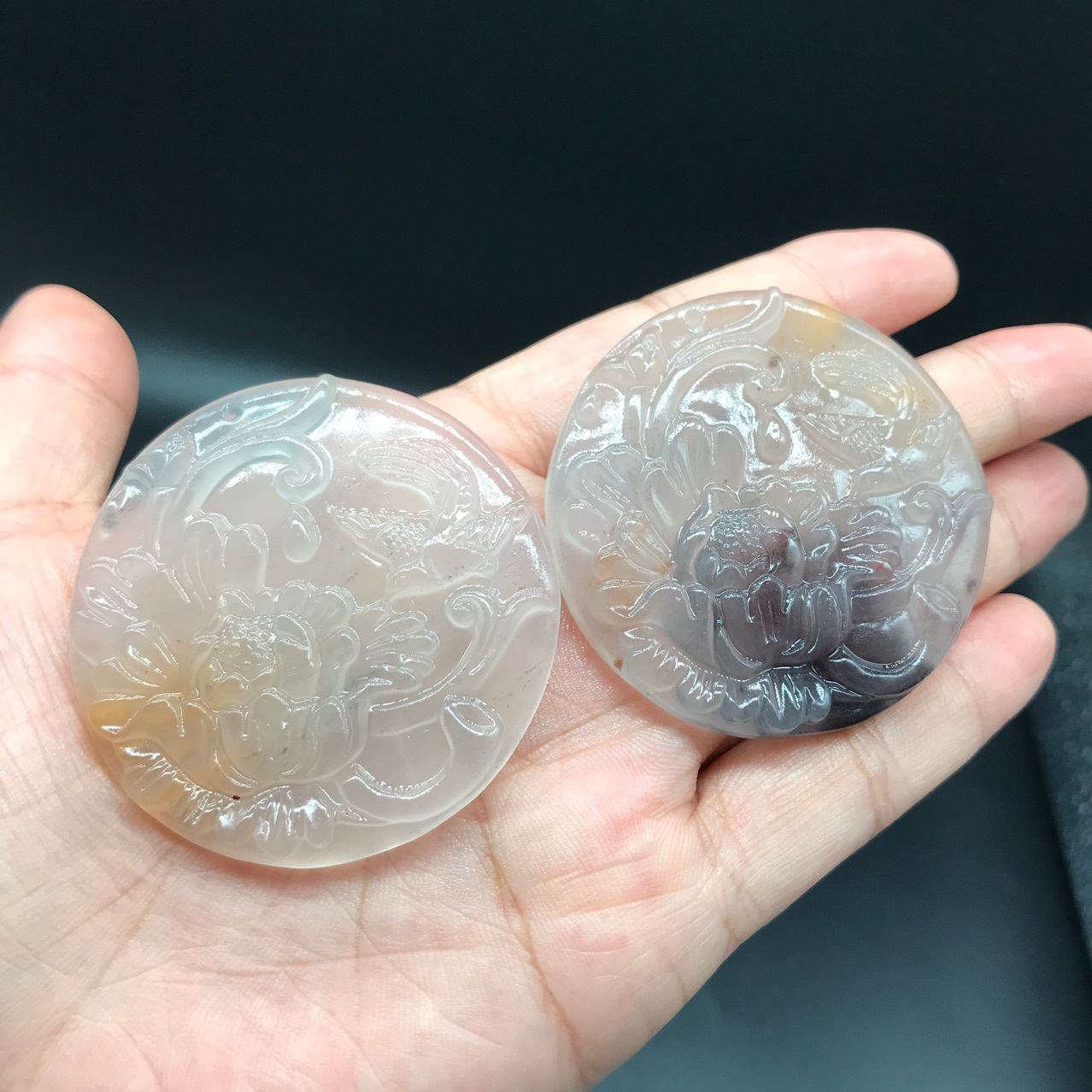 新疆金丝玉紫罗兰龙牌挂件金丝玉花开富贵吊坠金丝玉挂件厂家批发