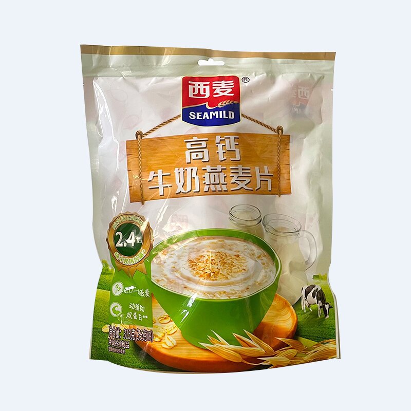 西麦黑芝麻黑豆高钙牛奶燕麦片315g*5袋网红学生饱腹早餐营养热饮
