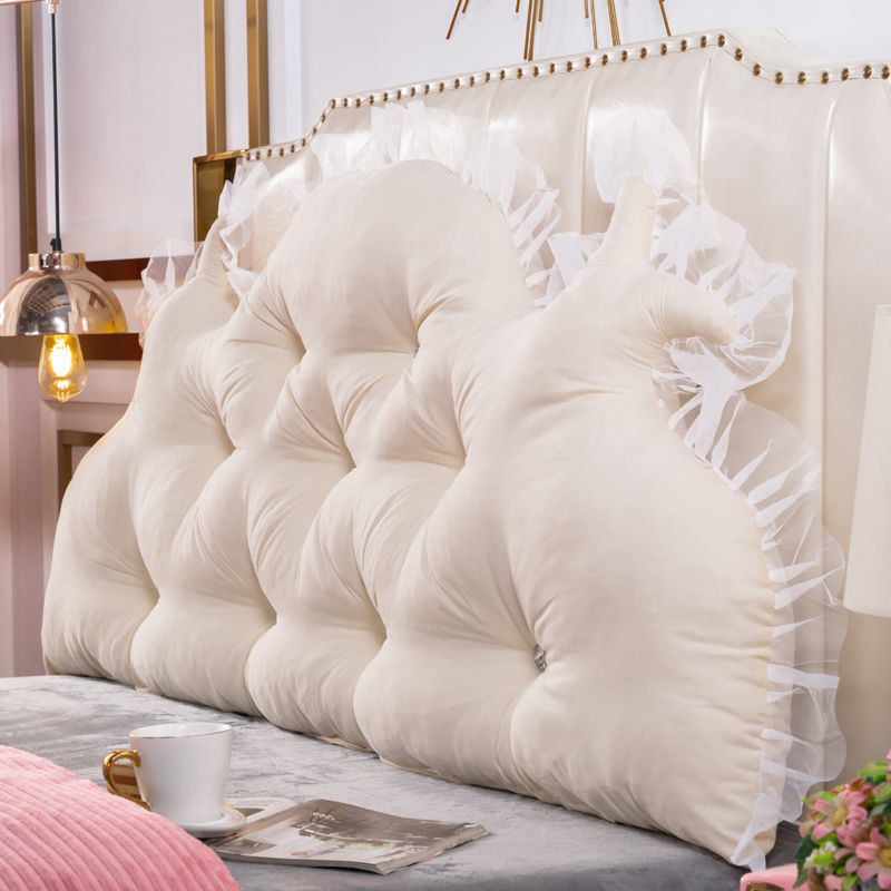 公主床头靠垫床上大靠背床头靠背护腰枕纯棉长靠枕榻榻米软包