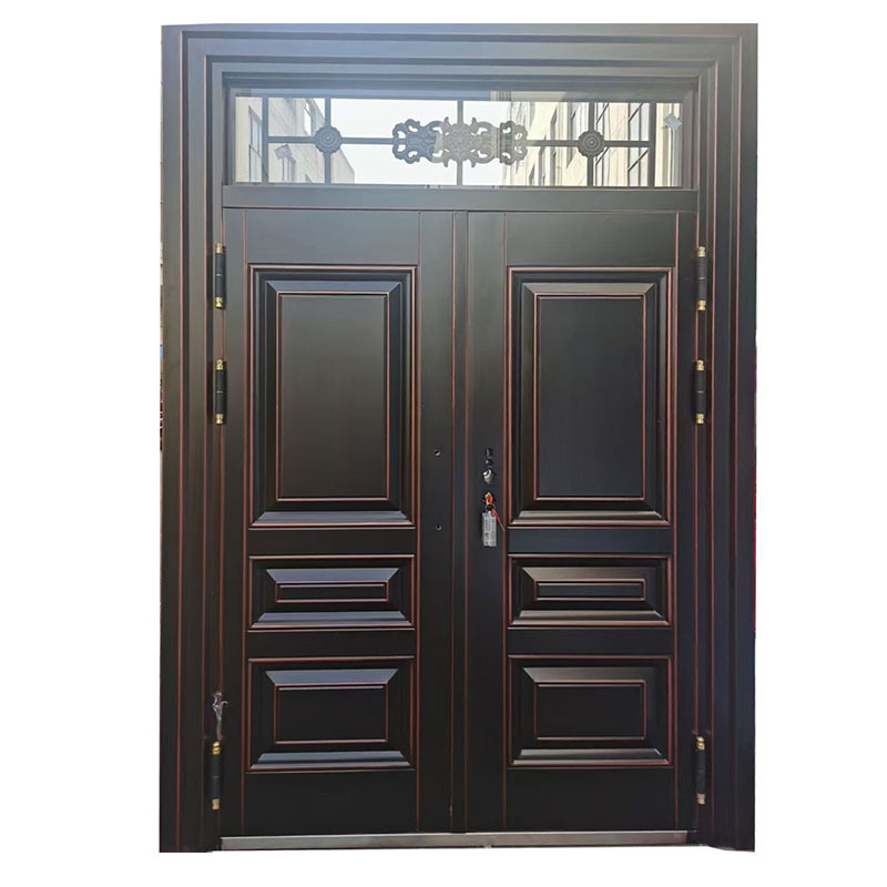 非标甲级带气窗防晒真铜漆防盗门多尺寸单门子母门对开门进户门