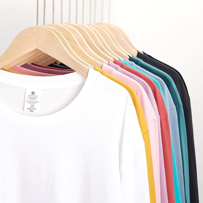 纯衣制造局买1送1长袖白t重磅纯棉t恤纯色打底衫秋冬男女宽松秋衣