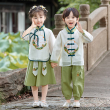 童装女童兄妹套装中秋国庆演出服幼儿园长袖汉服国学服秋装民族风