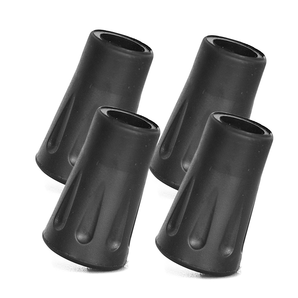 户外徒步远足伸缩杆仗尖橡胶套 4个装登山杖保护套 适合直径12mm