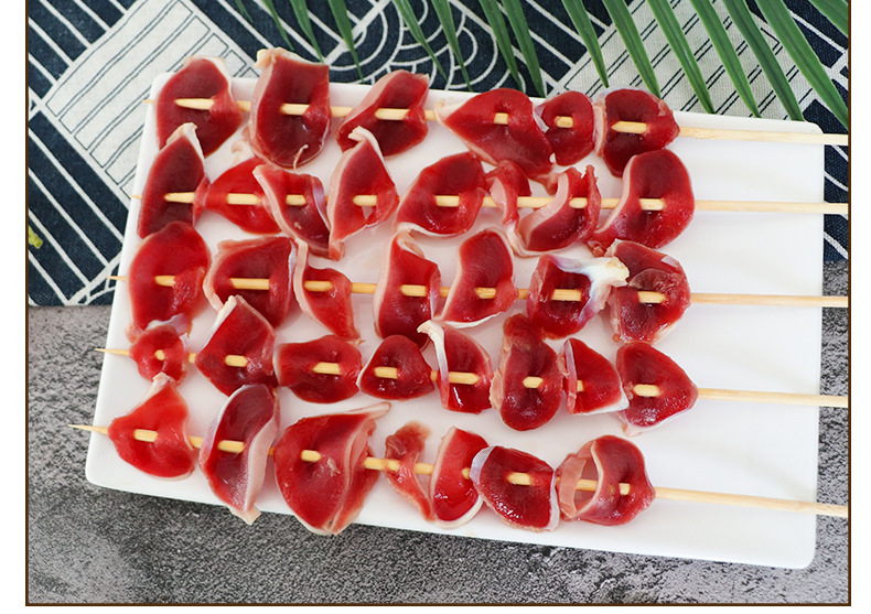 串美滋鸭胗大串烧烤鸭肫串原味鸭肾串商用油炸铁板半成品食材20串