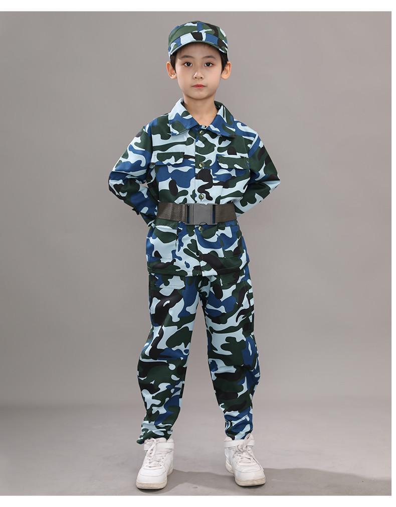 新款儿童迷彩服男女童海陆空套装幼儿园小学生军训亲子迷彩演出服