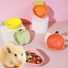 小动物陶瓷碗可爱造型仓鼠龙猫金丝熊造景水盆粮食碗小陶瓷碗批发
