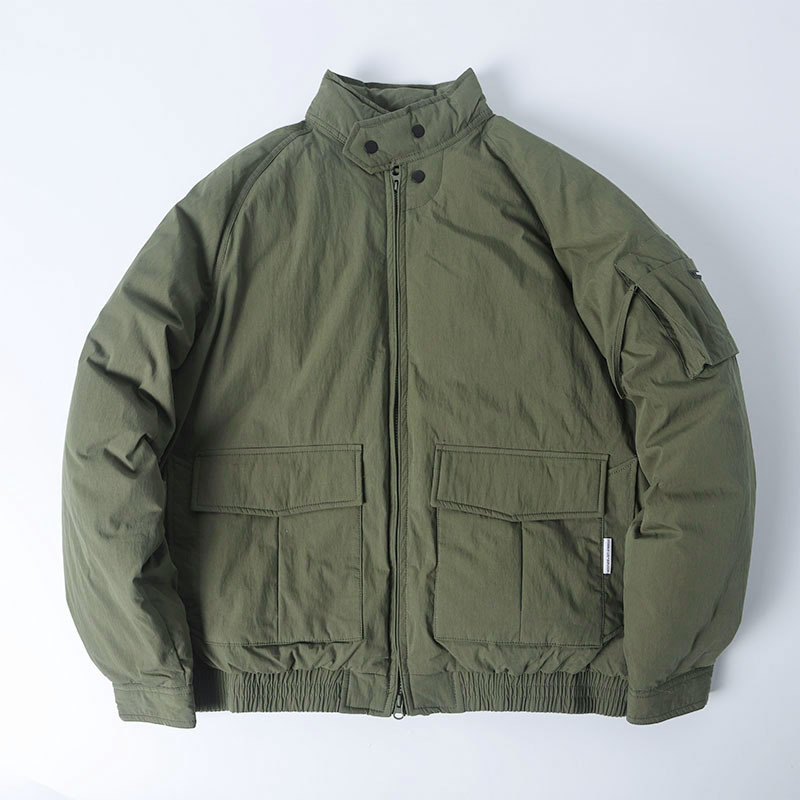 美式工装羽绒服男冬季立领空军夹克防水保暖宽松版型好看的羽绒服