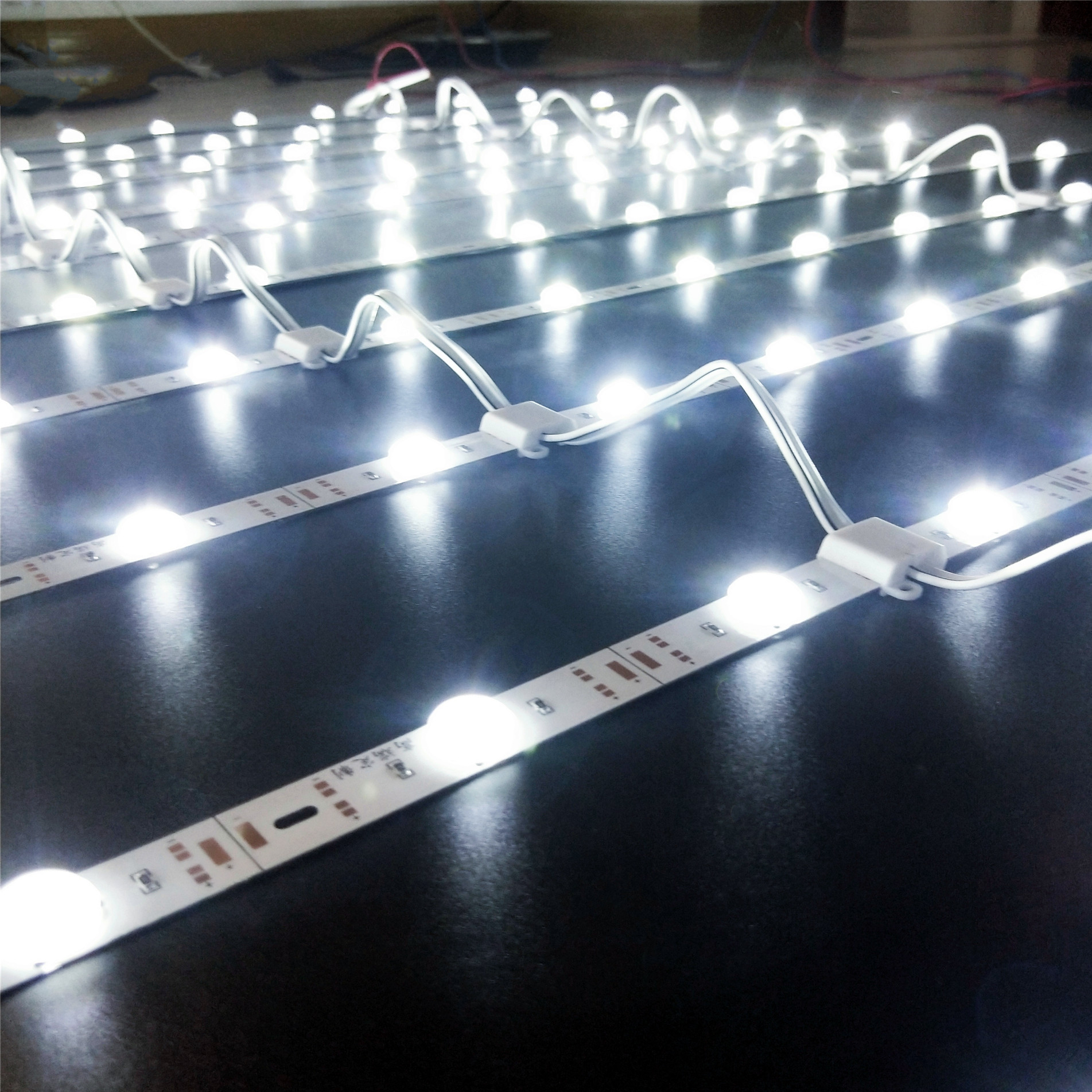 高亮led铝基板大透镜漫反射灯条 12灯12v95cm灯箱软膜背光源