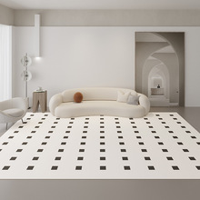 地毯卧室床边毯高级奶油风客厅2024新款茶几毯地垫大面积全铺