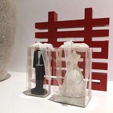 浪漫创意婚庆用品婚礼蜡烛小礼物婚纱结婚回礼 新郎新娘婚纱蜡烛