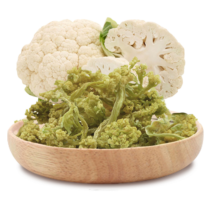 联富食品ad烘干蔬菜花椰菜干白花菜粒西兰花干 散装脱水白花菜