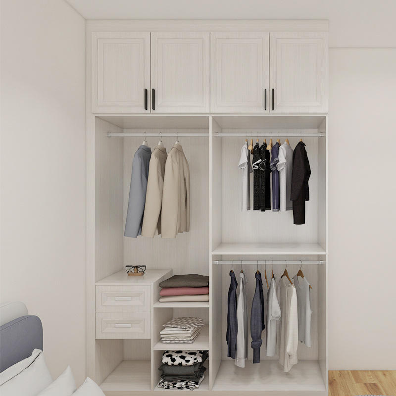 全铝整体衣柜多用途现代简约衣帽间卧室落地移门衣柜储物整体衣柜