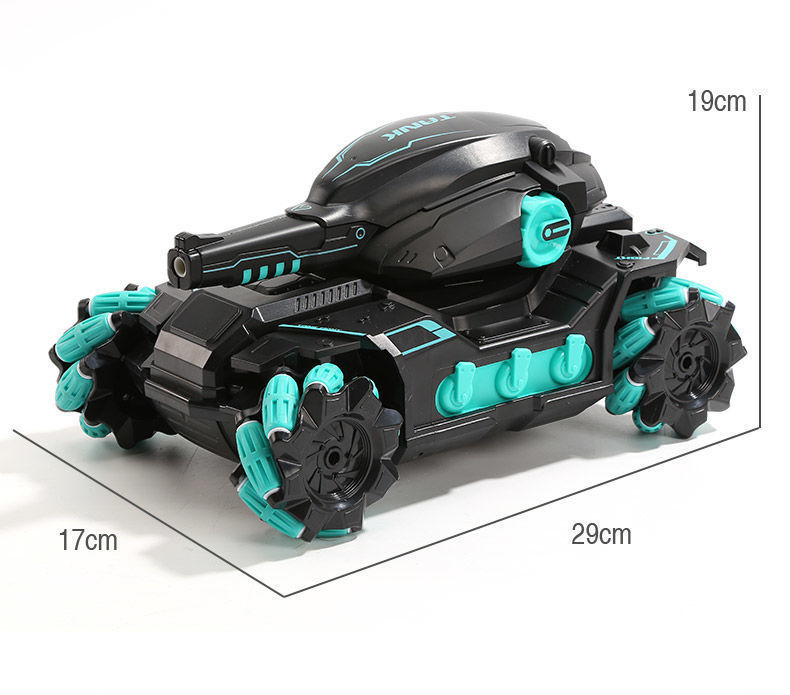 跨境新款 2.4g遥控坦克水弹车手势感应可发射漂移儿童遥控车玩具