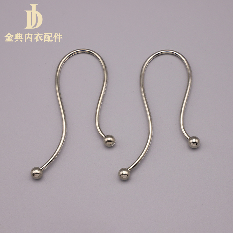 new alloy heart-shaped connection buckle clothing accessories wholesale swimwear accessories electroplating non-magnetic adjustable buckle underwear accessories