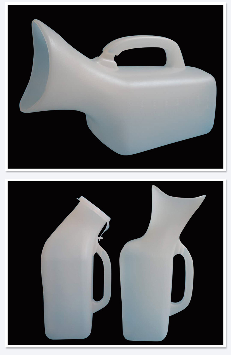 原厂批发病人塑料夜壶男女便壶卧床1000ml塑料接尿器加厚塑料尿壶