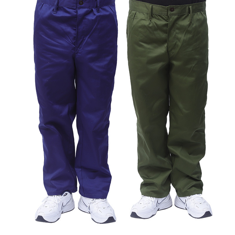 老式涤卡裤斜纹布料老式裤子劳保工作裤子加大加肥罩裤演出道服