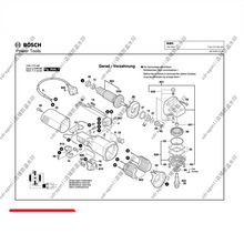 博世TWS6000角磨机转子定子开关电机碳刷齿轮外壳齿轮箱零件支架
