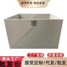 工厂直销无盖衣帽间厅柜 顶柜软装饰收纳盒 PU皮质储物盒收纳筐