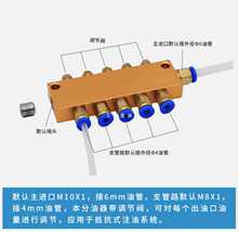 XT可调分油器 B型可调油排 油路分配器 多路分配阀 润滑系统分配