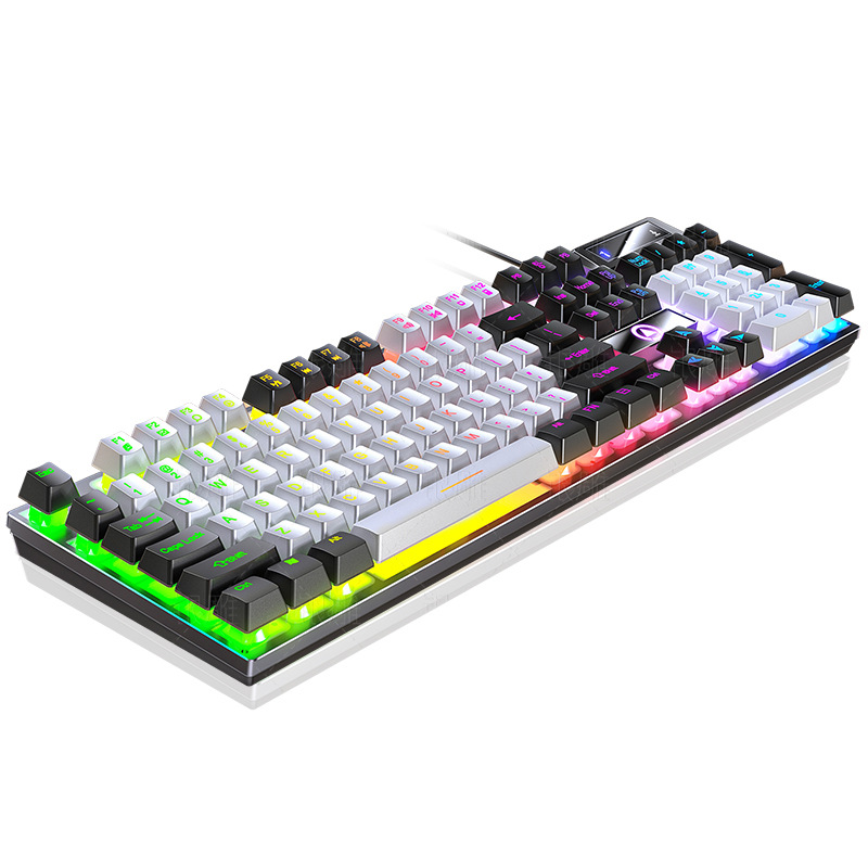 K500 game wired keyboard color matching luminescence mechanical feel desktop computer accessories cross-border private model wholesale Item Picture