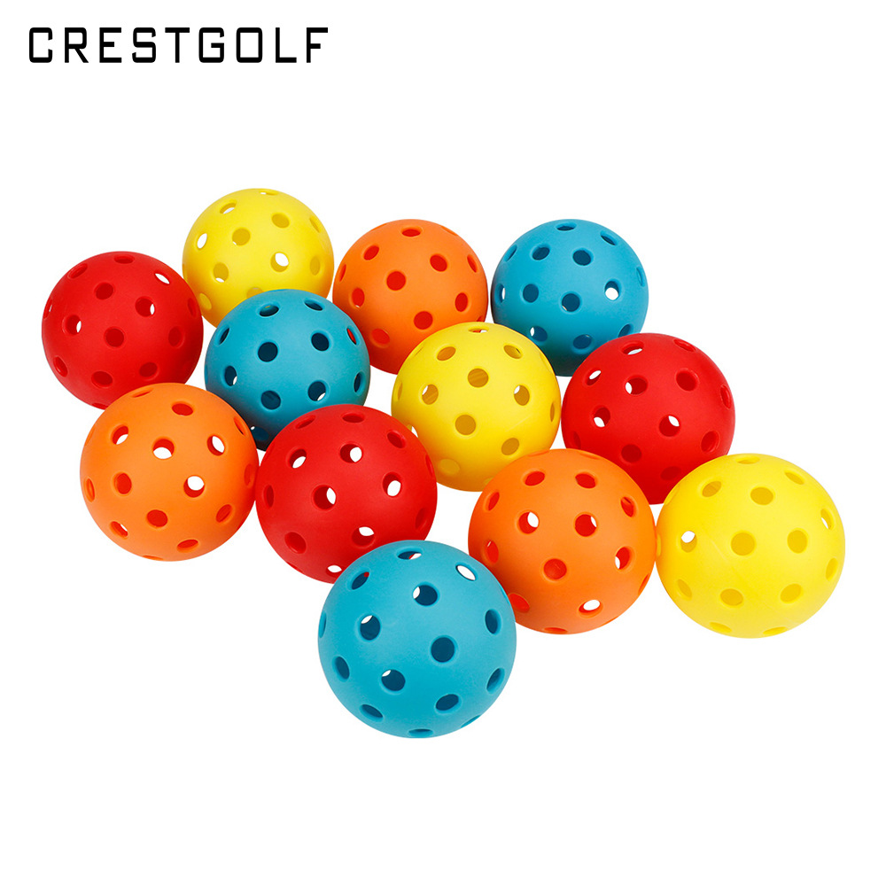 现货40孔匹克球室外练习 比赛球pickleball74mm注塑焊接-阿里巴巴