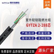 聚纤缆GYTZA光缆GYTZA-4B1单模铠装阻燃光缆管道架空光缆长飞纤芯