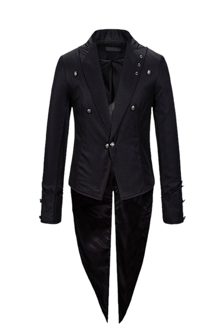 2020亚马逊男士复古哥特式维多利亚风格舞台表演燕尾服