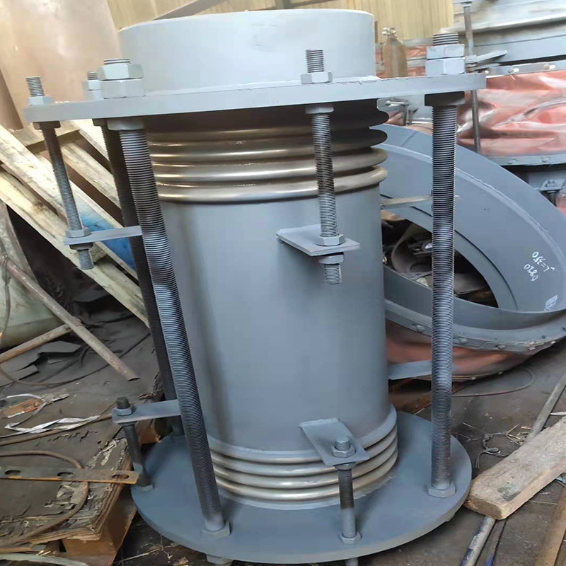 现货供应圆形非金属蒙皮柔性补偿器 定制焊接织物耐高温烟风道