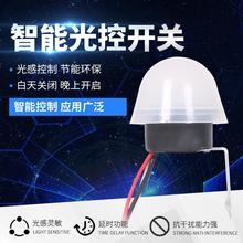 路灯光控开关220V防雨AS-20可调光感天黑自动亮光敏智能控制器12V