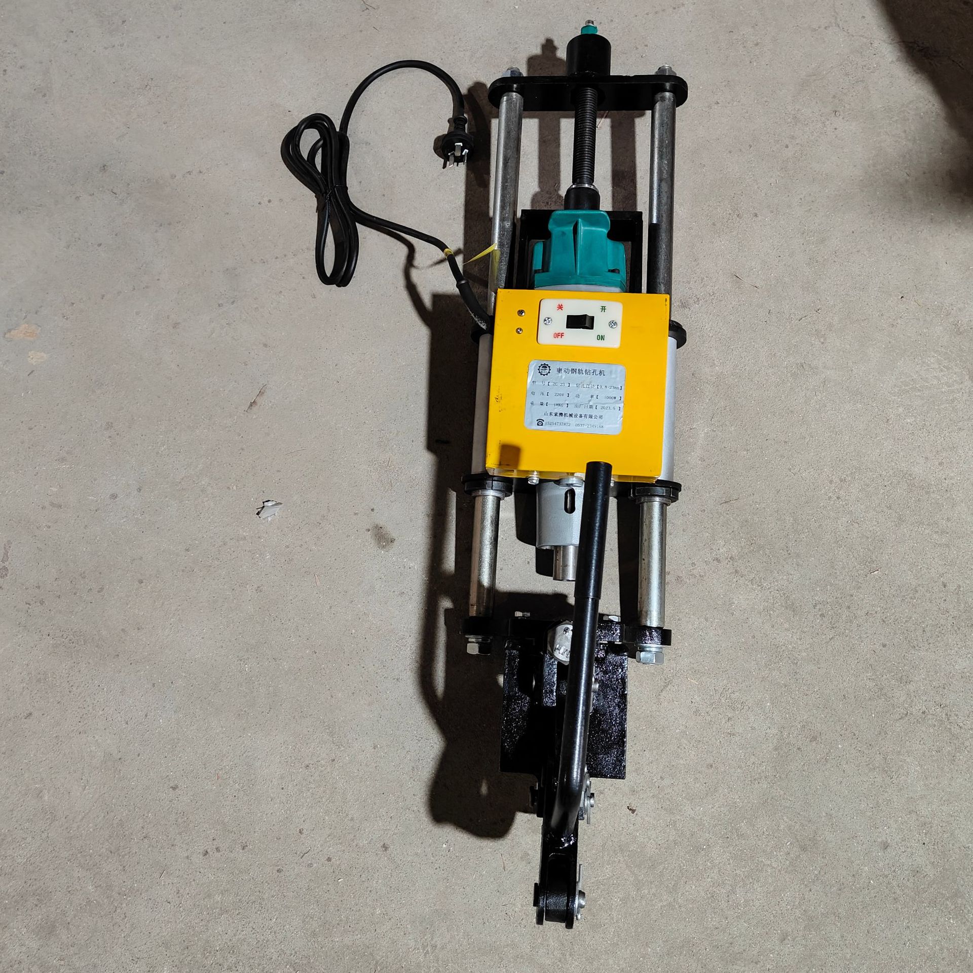 23型电动钢轨钻孔机纽威达空心电动钢轨钻孔机轨道抢修工具-阿里巴巴