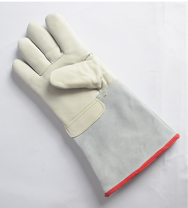 耐低温防护手套牛皮耐低温防冻手套液氮手套冷库lng加气防寒手套