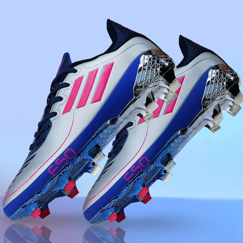 跨境足球鞋ag钉男女儿童超纤皮青少年学生亚马逊速卖通训练运动鞋